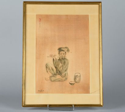 Tran Van Tho (1917-2004)

Encre sur soie,...