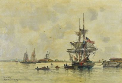 Léon LECLERC (1866-1930)

Coasts of Holland

Oil...