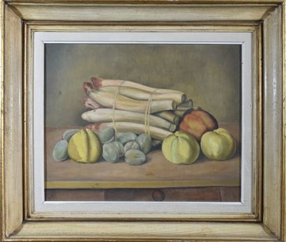 Modern school circa 1930

Asparagus and Fruit

Oil...