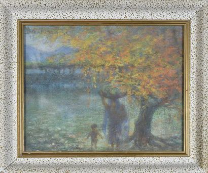 BENOIT D'ANNECY (XXth)

Symbolist scene in...