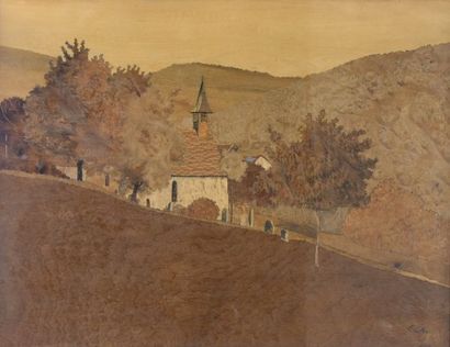 
Charles SPINDLER (1865-1938)




Hilly landscape...