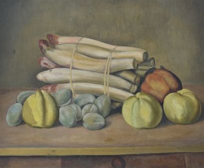 Modern school circa 1930

Asparagus and Fruit

Oil...