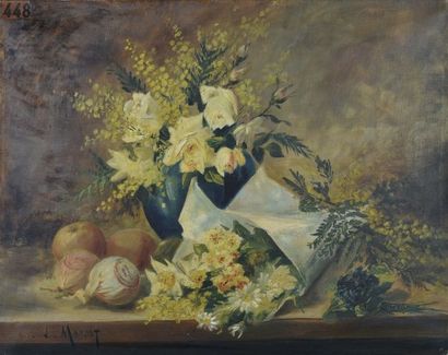 Louis MASSET (1865-1911)

Flowers, 1896

Oil...