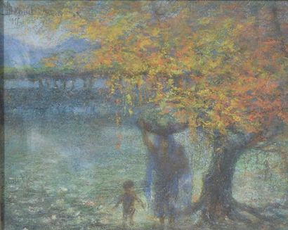 BENOIT D'ANNECY (XXth)

Symbolist scene in...