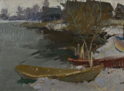 Russian school of the 1950s

Boat by the...