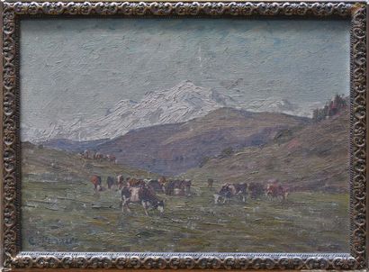 Clovis TERRAIRE (1858-1931)

Herd of Cows...