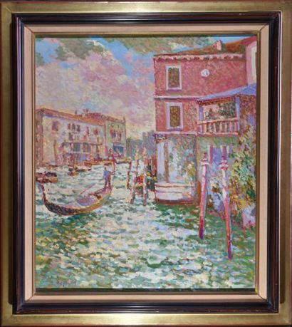 Eugène BEGARAT (né en 1943)

Venise pointilliste

Huile...