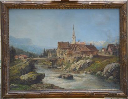 Théodore LEVIGNE (1848-1912)

Alpine Village...
