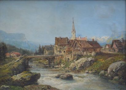 Théodore LEVIGNE (1848-1912)

Alpine Village...