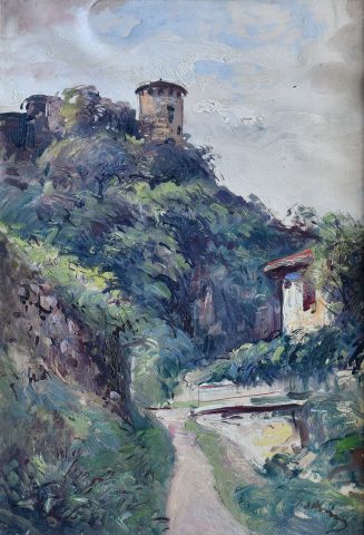 JULES KLING (1872-1949) 

Landscape with...