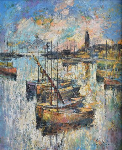 Vic STILLER (1902-1974)

Voiliers au mouillage...