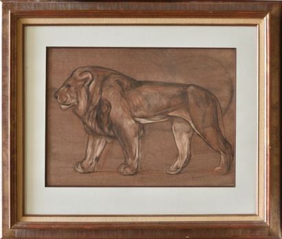 Auguste TRÉMONT (1892-1980)

Walking Lion,...