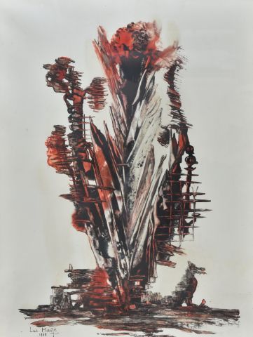 Luc MAIZE (1913-2004)

Arbre et oiseau surréaliste,...