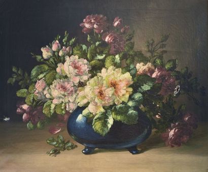 Émile GODCHAUX (1860-1938) 

Bouquet of roses...