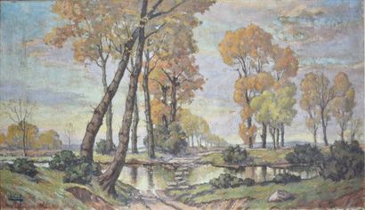 Louis ESTIVAL (1890-1965)

Autumn in Dombes

Oil...