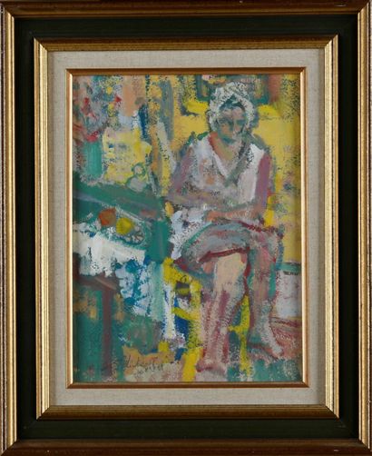 Marc DE MICHELIS (né en 1947) 

Femme assise....