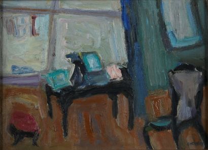 Evelyne CHEVALIER (1946) 

La coiffeuse

Huile...