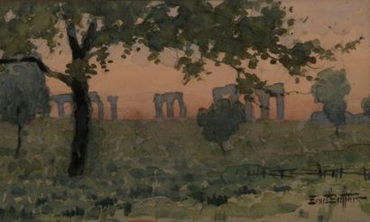 Ernest BERTHIER (1873-1967) 

Les aqueducs...