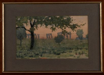 Ernest BERTHIER (1873-1967) 

Les aqueducs...