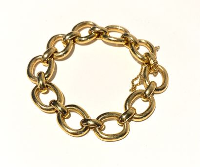 CARTIER. Yellow gold 750‰ Bathtub bracelet...