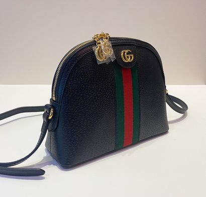 GUCCI. Ophidia Dome bag in black leather,...