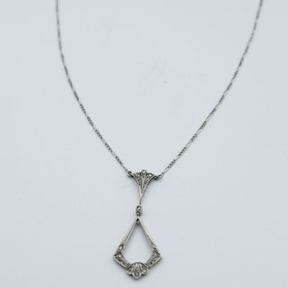 Art Deco period pendant (missing), accompanied...
