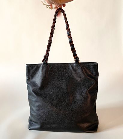 CHANEL. Circa 1997. Rare shopping bag in...