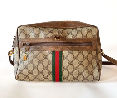GUCCI. Circa 1980. Ophidia bag in GG Supreme...