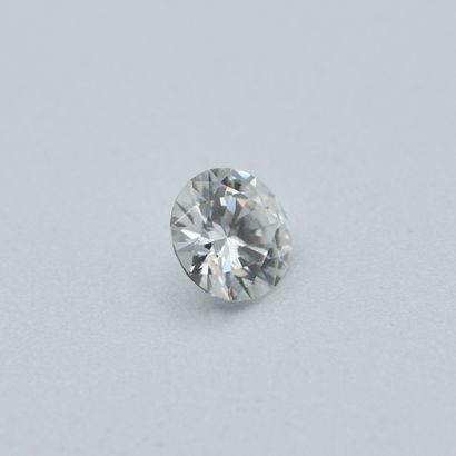 Moissanite on paper, round size of about...