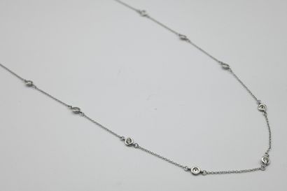 Silver necklace 800 ‰, chain forçat with...
