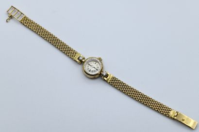 Antique brooch of round form, openwork, with...