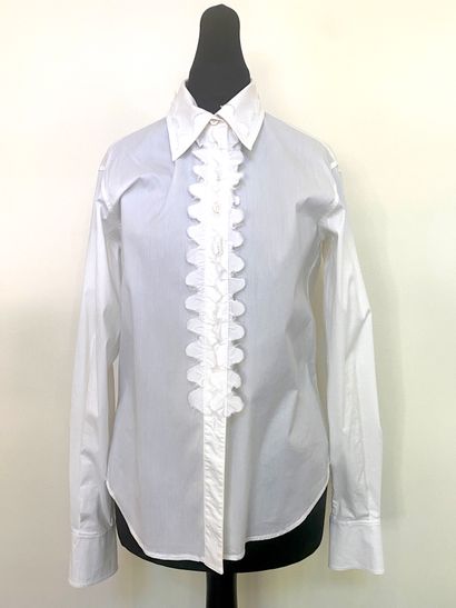 YVES SAINT LAURENT Rive Gauche. White cotton...