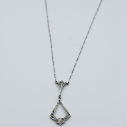 Art Deco period pendant (missing), accompanied...