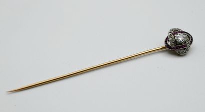 Tie pin, Art Deco period, of polylobed shape...