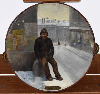 J. MARTIN (XIXth)

Savoyard, 1890 [Little...