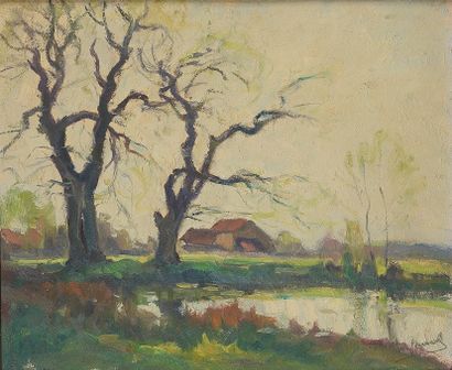 Marin GENOUD (1893-1966)

Paysage à l’étang

Huile...