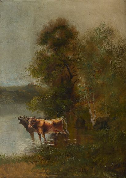 Claudius SEIGNOL (1858-1926)

Cows at the...