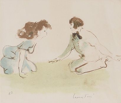 Leonor FINI (1908-1996)

Deux amies jouant

Lithographie,...