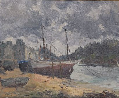 Claude BILS (1883-1968)

Port breton à marée...