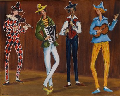 Claude TABET (1924-1979)

The Baladins, 1963

Oil...