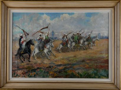 Henri PONTOY (1888-1968)

Fantasia in Morocco...