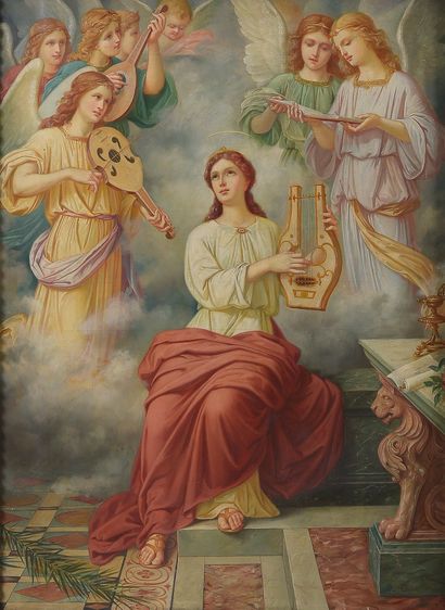 *Joanny OGIER (XIX-XXth)

Sainte-Cécile 

Oil...