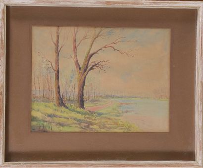 Noël PICHOT (1900-1972)

Bord de Saône. 1942

Aquarelle...