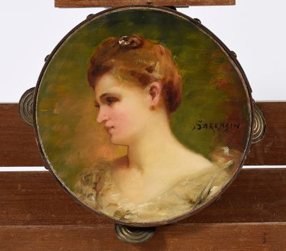 SARRASIN (XIXth)

Portrait of a beautiful...
