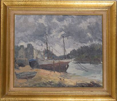 Claude BILS (1883-1968)

Port breton à marée...