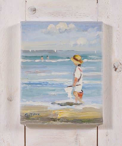 Francis CRISTAUX (born in 1956)

The beach

Oil...