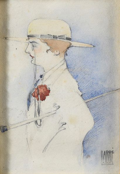L. LABBÉ (XXth)

Portrait of a dandy

Watercolor...