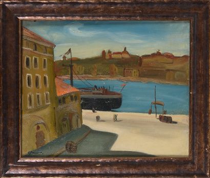 Antoine FERRARI (1910-1995)

Vue d’un port...