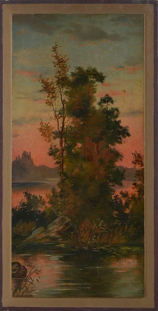 Louis OGIER (XIX-XXth) 

Landscapes with...