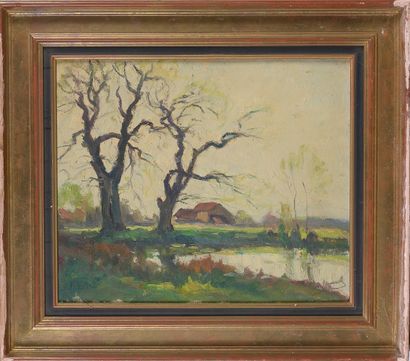 Marin GENOUD (1893-1966)

Paysage à l’étang

Huile...